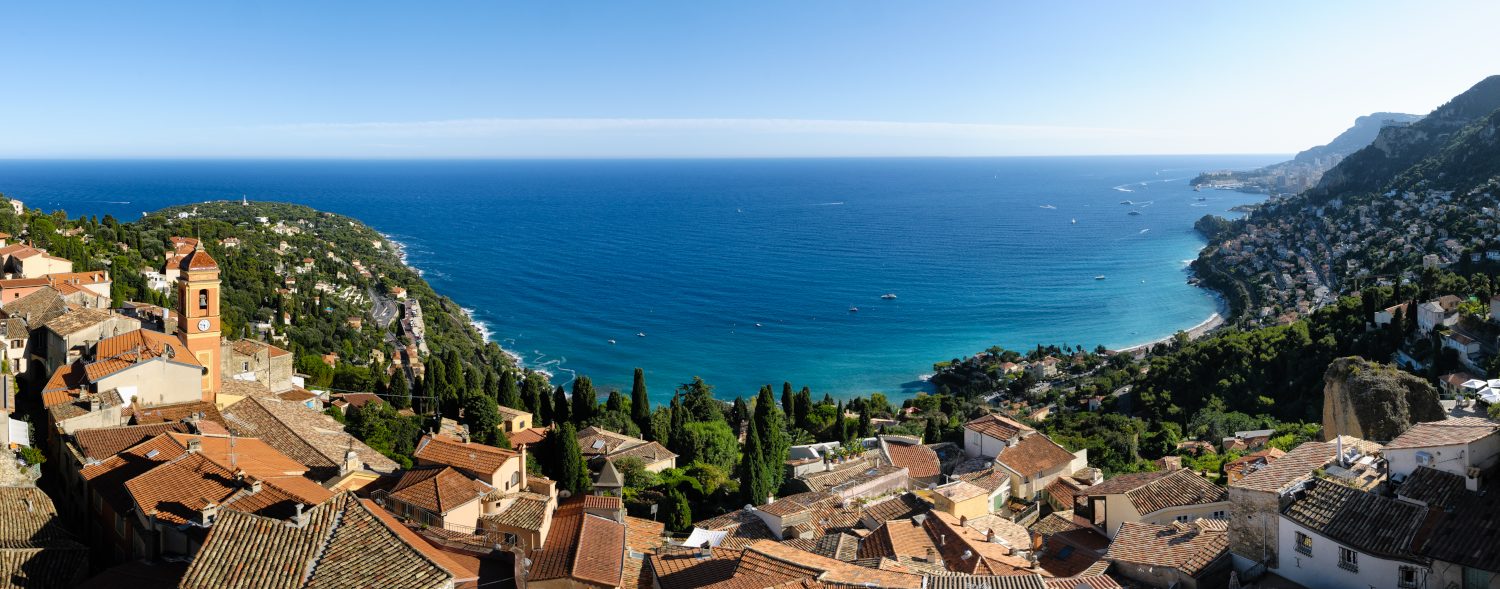 View of Roquebrune-Cap-Martin from the top of the hill